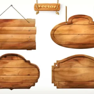 wooden-board-old-wood-vector-set