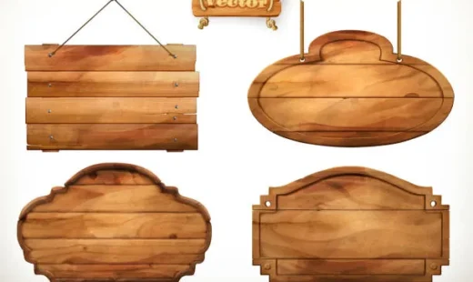 wooden-board-old-wood-vector-set