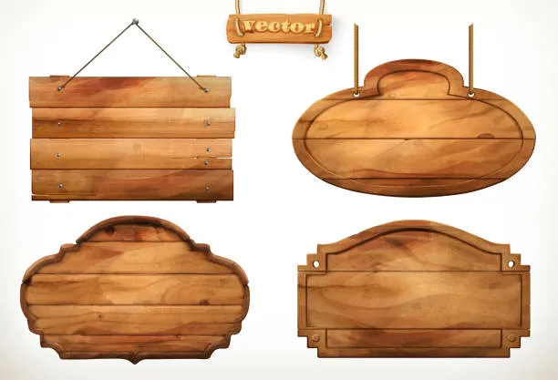 wooden-board-old-wood-vector-set