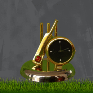 Cricket Theme Table Clock – Elegant & Customizable Gift Piece