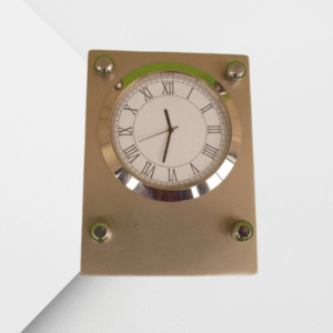 Premium Metal Table Clock with Roman Numerals – Elegant & Timeless Design (Customizable)