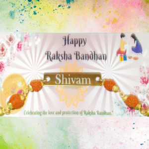 Traditional Rakhi with Beads & Thread (Customizable) (Code 103) (Code 105)