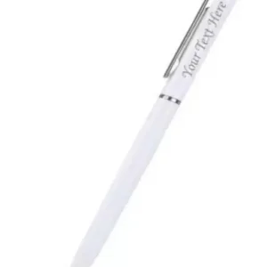 White Ballpoint Pen -Round Shape, Blue Finish, New Condition, All Size Use For Writing