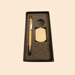 Personalized Wooden Keychain & Pen
