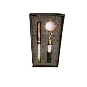 Customized Keychain & Pen Combo Gift Set- Corporate gift set