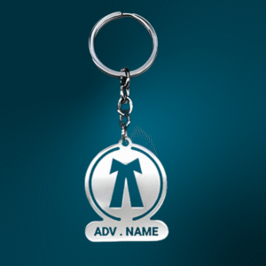 Customizable Metal Advocate Keychain – Gown Design