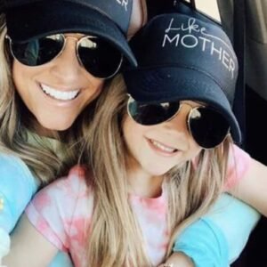 Matching “Like Mother, Like Daughter” Hat Set – Black