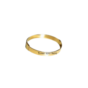 Customizable Gold-Plated Bracelet – Personalized Engraving