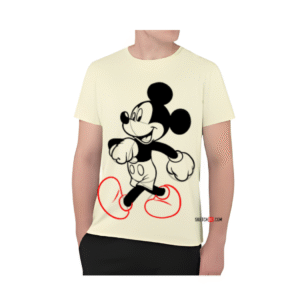 Mickey Mouse Printed Cotton T-Shirt