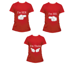Matching Couple & Family Cotton T-Shirt Set – “I’m HIS / I’m HER / I’m THEIRS”