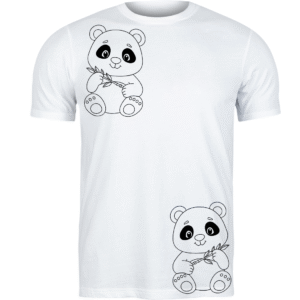 Panda Printed Polyester T-Shirt 🐼